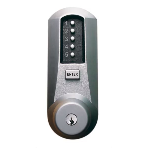 Cylindrical Combination Knob Lock, 2-3/8-in Backset, 1/2-in Throw Latch, KIL, Schlage C Keyway, Dormakaba, Mfr#: 5022XSWK-26D-41